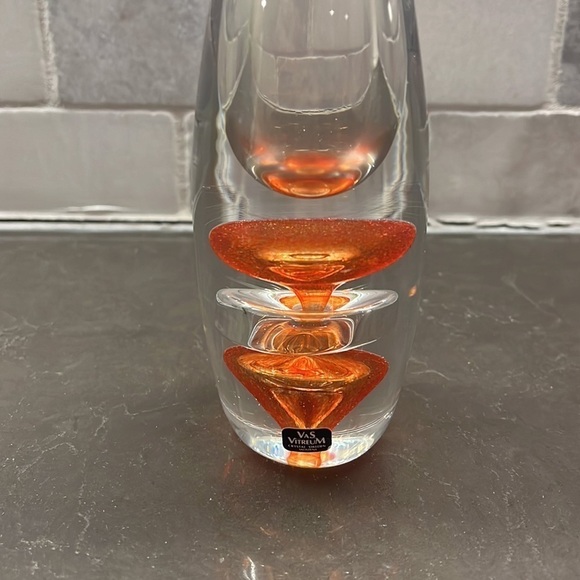 Vas Vitreum Swedish crystal vase, 11 3/4” - Picture 2 of 4